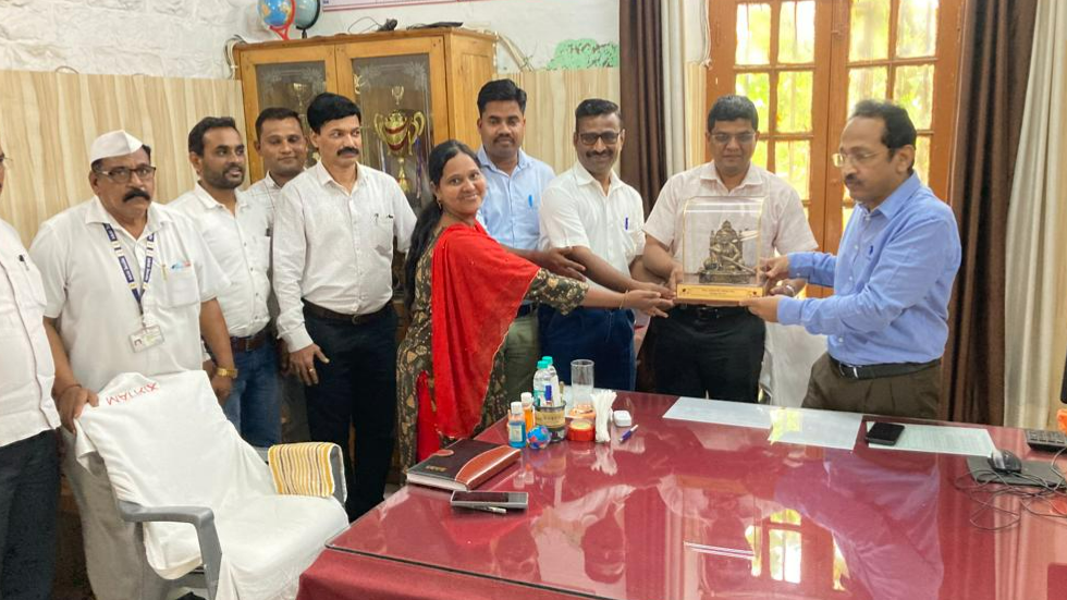 HON.Deputy Director of Land Record,  Konkan  Pradesh Mumbai SHRI. NIKAM SIR Visited DSLR RAIGAD Office