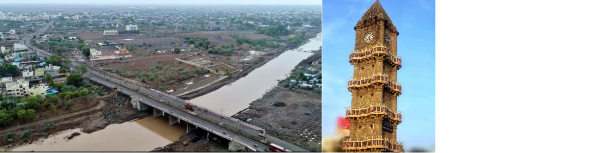 Morna River And Sundarabai Khandelwal Tower in Akola