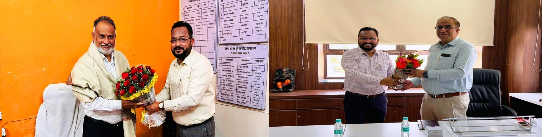 प्रशासकीय अधिकाऱ्यांची कार्यालयास सदिच्छा भेट !!!